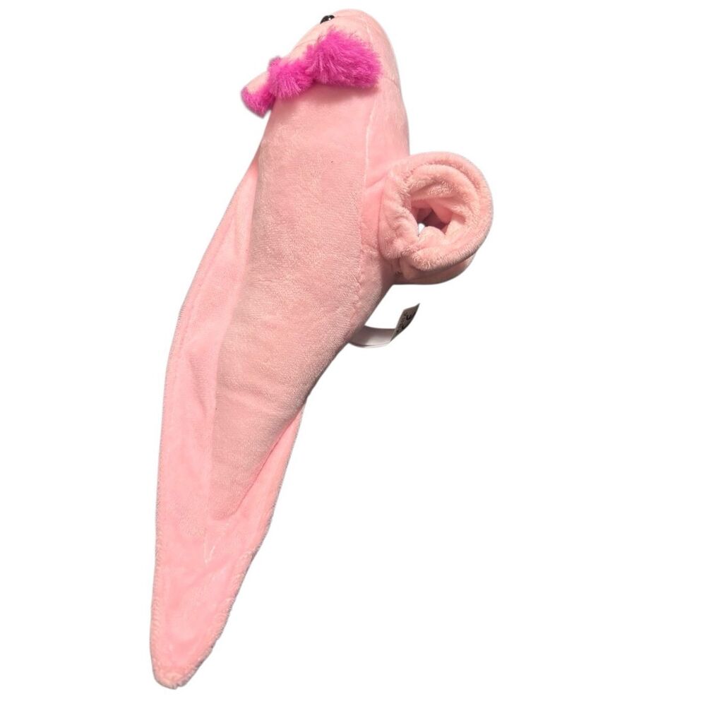 The Petting Zoo Axolotl Plush Stuffed Animal with Two Slap Bracelets Pink Arm - Picture 10 of 11